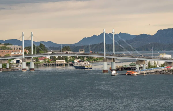 Sitka June 2022 National Geographic Cruise Boat Seabird Docks Sitka — Stock Fotó