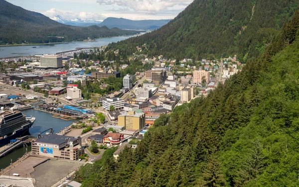 Juneau Juni 2022 Ansicht Der Hafenseite Und Der Stadt Juneau — Stockfoto