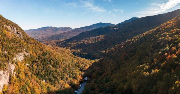 Letecké Panorama Pašeráků Zářez Hledí Sever Podzimních Barvách — Stock fotografie