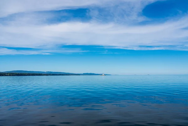 Essex Ten Charlotte Giden Yolda Champlain Gölü Nden Geçen Feribot — Stok fotoğraf
