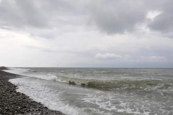 Tanjung laut setelah badai — Stok Foto