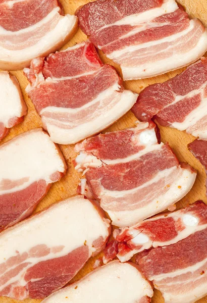 Tasty sliced pork bacon — Stock Photo, Image