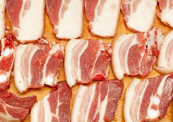 Tasty sliced pork bacon — Stock Photo, Image