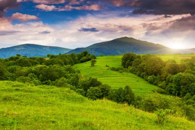kırsal Alpin manzara güzel görünümü