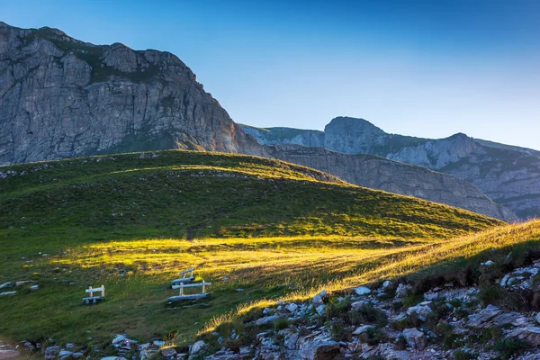 Hory v národním parku durmitor v Černé hoře, — Stock fotografie