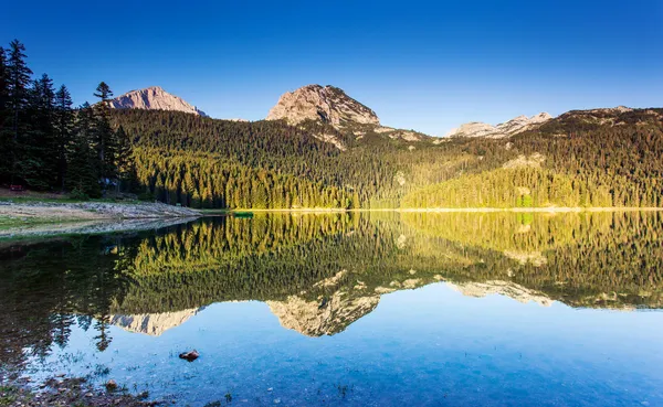 Jezero v národním parku durmitor v Černé hoře — Stock fotografie