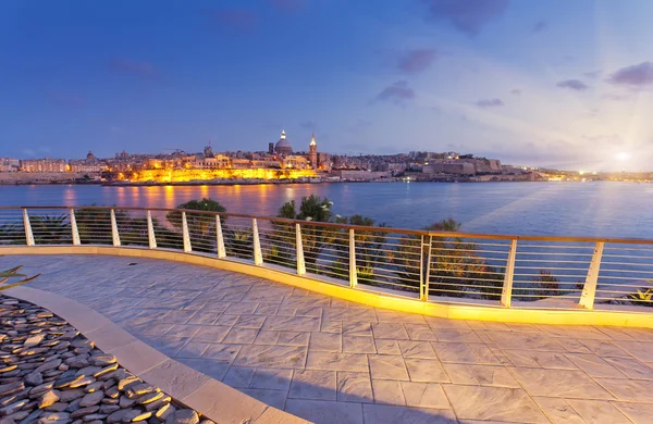 Night view of Valletta — Stock Photo, Image