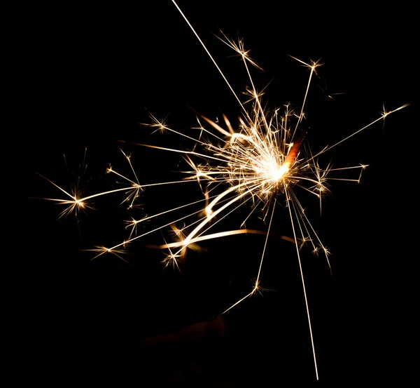 Llama de fuegos artificiales chispeante de Navidad — Foto de Stock