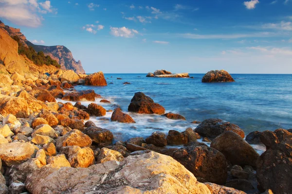 Solnedgång över havet — Stockfoto