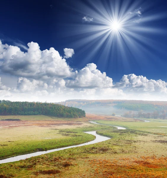 Paisaje con el río —  Fotos de Stock