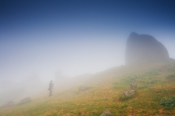 утро в горах