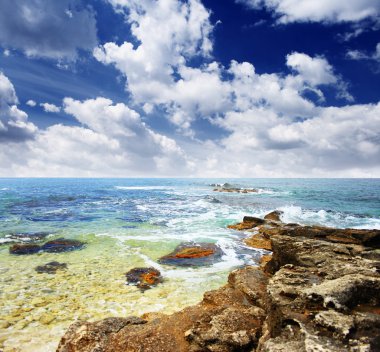 ile deniz manzara