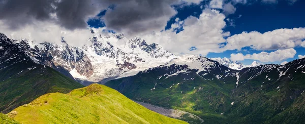 Schöne Aussicht auf die Almwiesen — Stockfoto