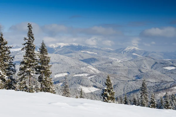 Gelida giornata nelle montagne — Foto Stock