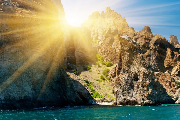 Stein på havet – stockfoto