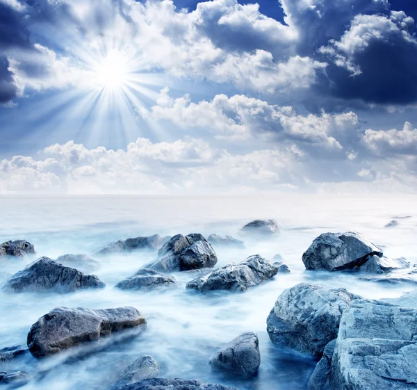 Deniz ve bulutlar — Stok fotoğraf