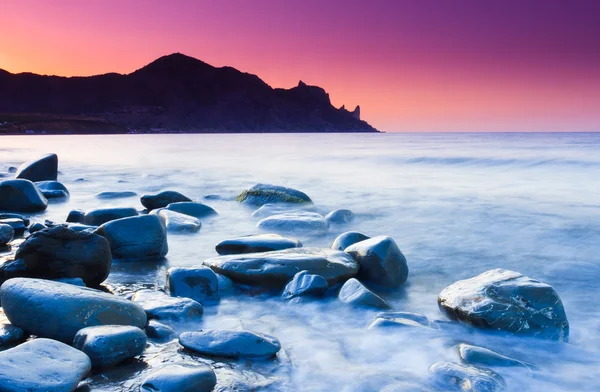 Solnedgång över havet — Stockfoto