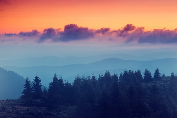 Morgenberglandschaft — Stockfoto