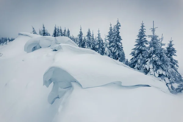 Fantastico paesaggio invernale — Foto Stock