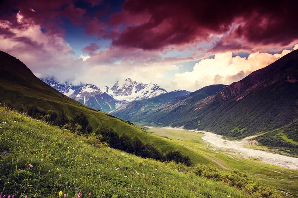 Fantastisch kleurrijke sunset — Stockfoto