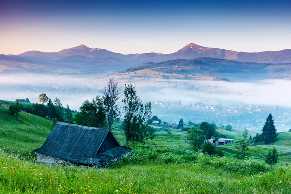 View of rural alpine landscape — Stock Photo, Image