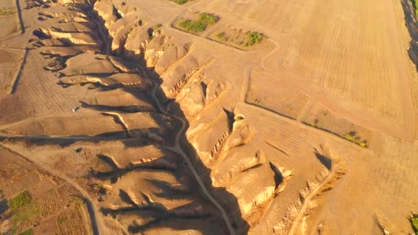 Spektakulär Topografi Skapad Jorderosion Uppskurna Slingor Stanislav Grand Canyon — Stockvideo