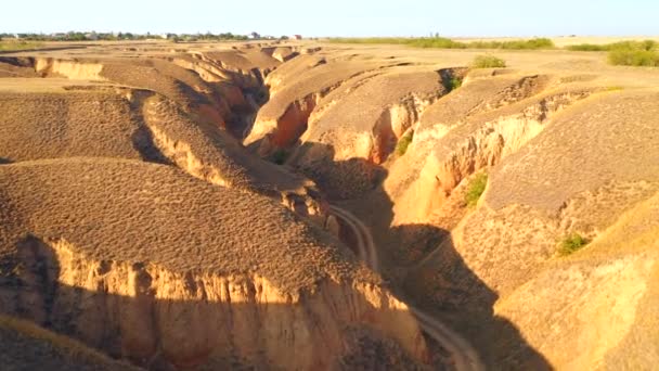 Topografia Espetacular Criado Pela Erosão Solo Meandros Incisados Stanislav Grand — Vídeo de Stock