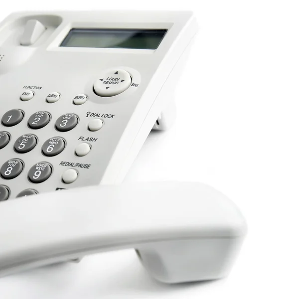 Teléfono sobre un fondo blanco. — Foto de Stock