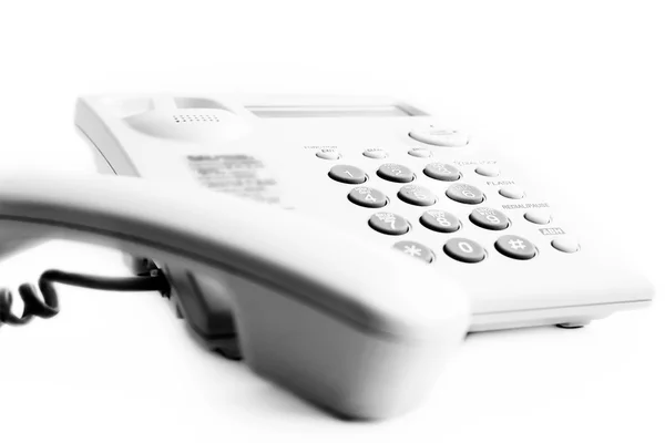 Kantoor telefoon op een witte achtergrond. — Stockfoto