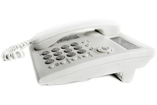 Teléfono sobre un fondo blanco. — Foto de Stock