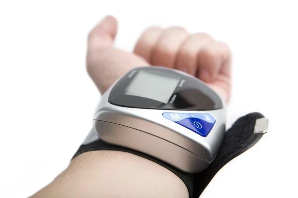 Krevní tlak měřicí přístroj. — Stock fotografie