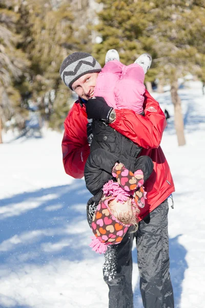 Divertimento neve — Foto Stock