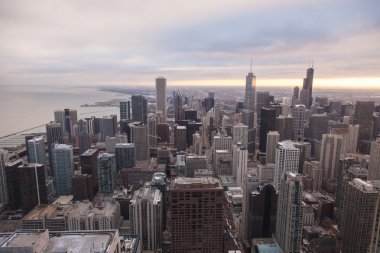 hancock tower Chicago manzarası