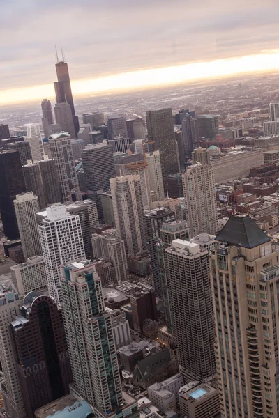 Chicago skyline från hancock tower — Stockfoto