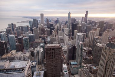 hancock tower Chicago manzarası
