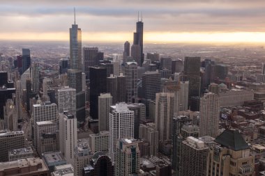 hancock tower Chicago manzarası