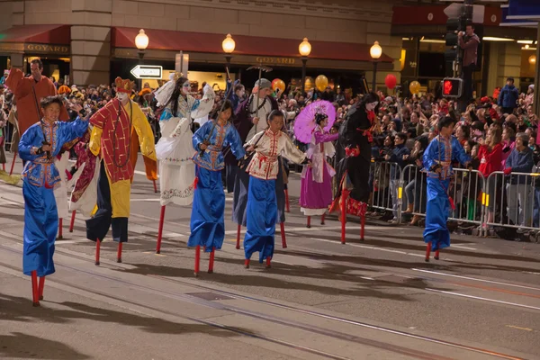 Sfilata cinese di Capodanno a Chinatown — Foto Stock