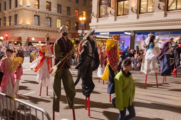 Desfile de Ano Novo Chinês em Chinatown — Fotografia de Stock