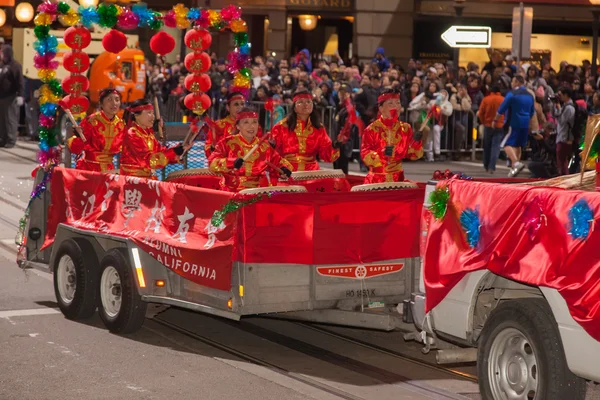 Chiński Nowy rok parada w chinatown — Zdjęcie stockowe