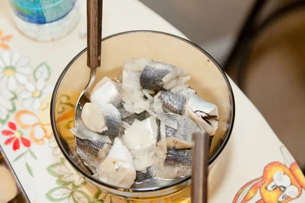 Pickled herring — Stock Photo, Image