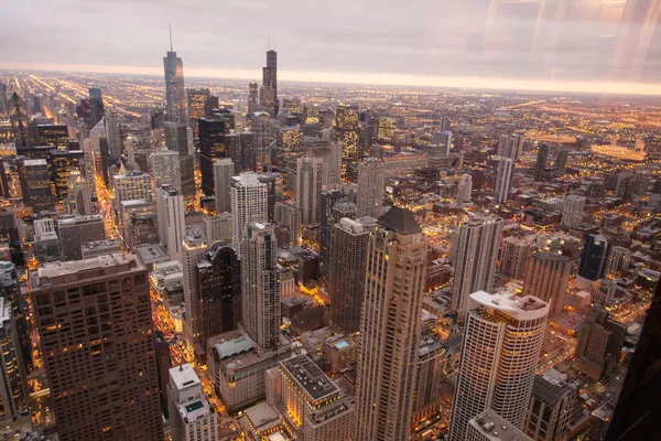 Chicago skyline a partir da torre hancock — Fotografia de Stock