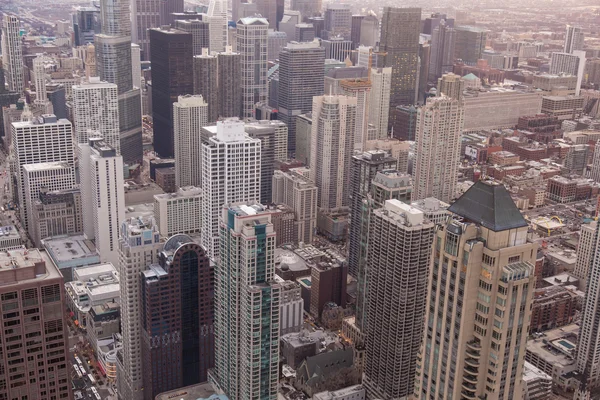 Chicago Skyline vom Hancock Tower aus — Stockfoto