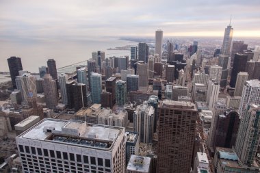 hancock tower Chicago manzarası