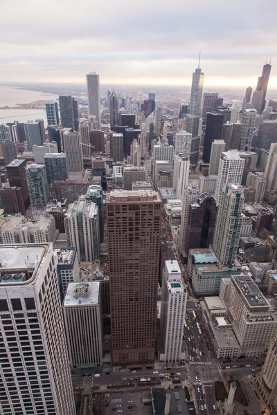 Chicago skyline from the hancock tower — Stock Photo, Image