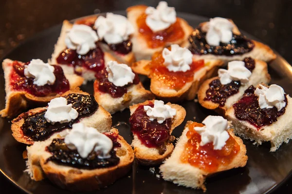 Pane con marmellata — Foto Stock