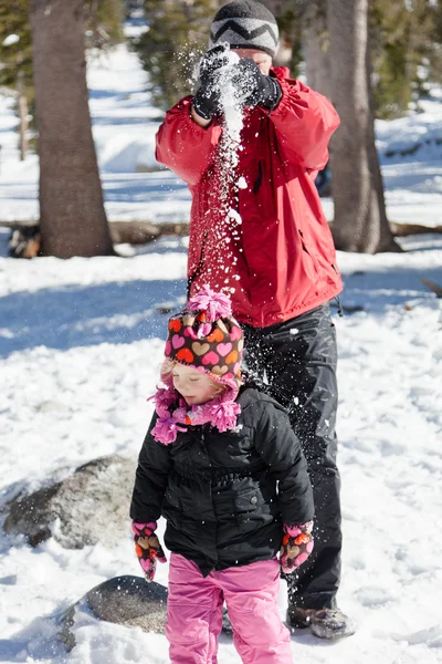 Divertimento neve — Foto Stock