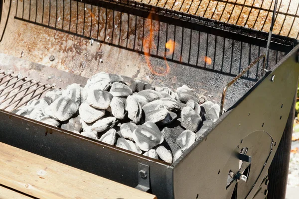 Charcoal briquettes — Stock Photo, Image