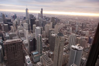hancock tower Chicago manzarası