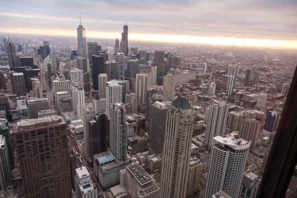 Skyline van Chicago van de hancock tower — Stockfoto