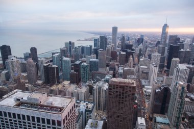 hancock tower Chicago manzarası